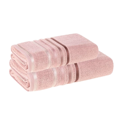 JOGO DE TOALHA LUMINA COM 2 PEÇAS ROSE/ROSA
