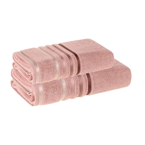 JOGO DE TOALHA BANHÃO LUMINA COM 2 PEÇAS PETALA/ROSA