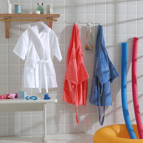 ROUPAO INFATIL FELPA VELOUR LISO C/ CAPUZ