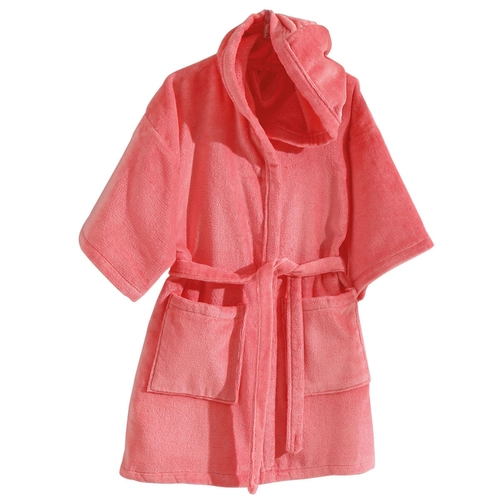 ROUPAO INFATIL FELPA VELOUR LISO C/ CAPUZ