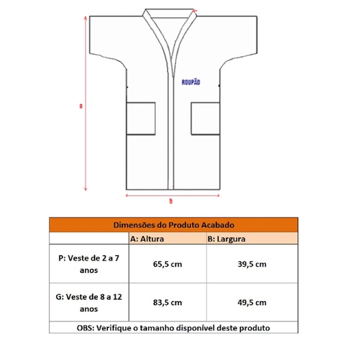 ROUPAO AVELUDADO INFANTIL QUIMONO ESTAMPADO ESPACIAL