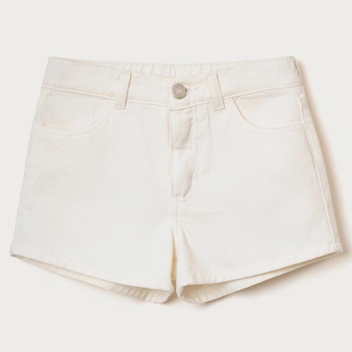 SHORTS INFANTIL MENINA BARRA DESFIADA EM SARJA CAUF