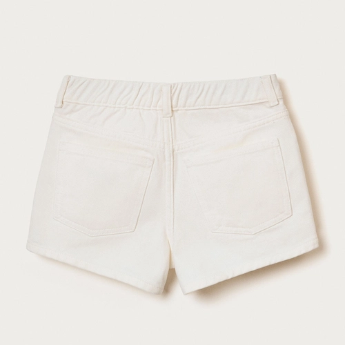 SHORTS INFANTIL MENINA BARRA DESFIADA EM SARJA CAUF