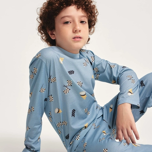 PIJAMA MANGA LONGA MASCULINO INFANTIL 56KZ