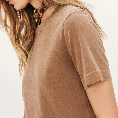 CAMISETA BASICA FEMININA ESTONADA SOFT 4H1N