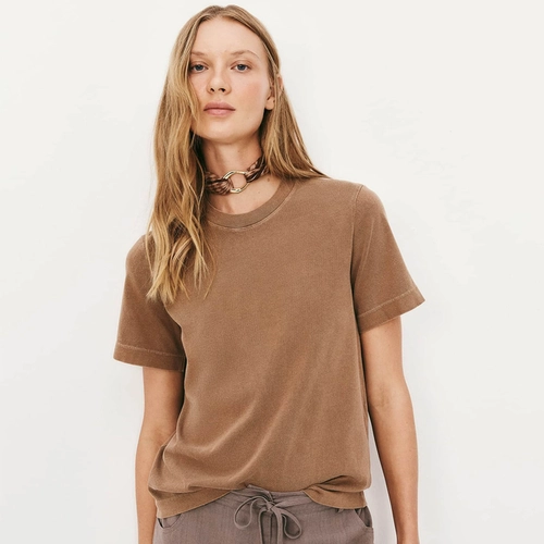 CAMISETA BASICA FEMININA ESTONADA SOFT 4H1N