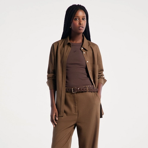 CAMISA FEMININA MANGA LONGA OVERSIZED K6BV