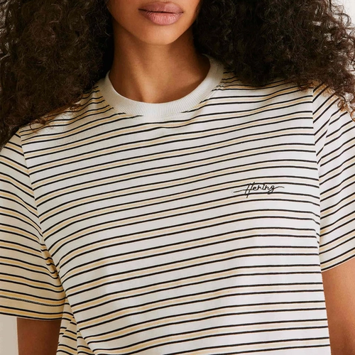 CAMISETA FEMININA MANGA CURTA LISTRADA