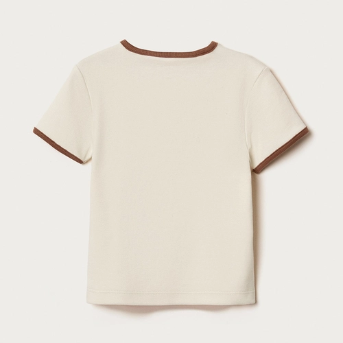 BLUSA INFANTIL MENINA MANGA CURTA EM RIBANA 5G85