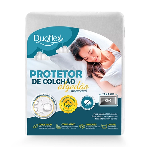 PROTETOR DE COLCHAO ALGODAO IMPERMEAVEL