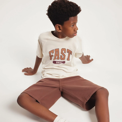 BERMUDA INFANTIL MENINO EM SARJA C4KT