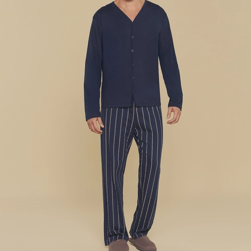 PIJAMA LONGO MASCULINO ADULTO CLASSIC