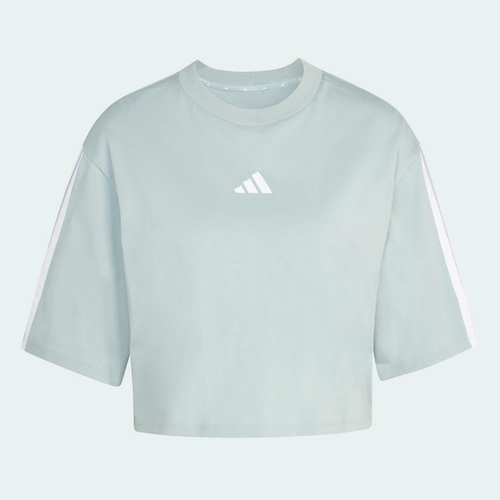 CAMISETA ESSENTIALS SOLTA DE ALGODÃO TRÊS LISTRAS  KC5223