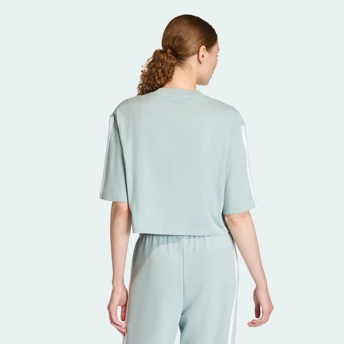 CAMISETA ESSENTIALS SOLTA DE ALGODÃO TRÊS LISTRAS  KC5223