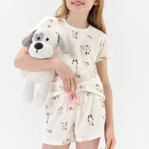 PIJAMA FEMININO INFANTIL  COM SHORTS 2050184