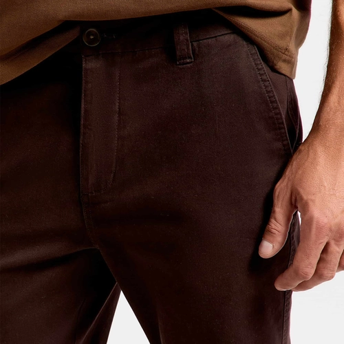 CALCA BASICA MASCULINA CHINO SLIM EM SARJA KTNY