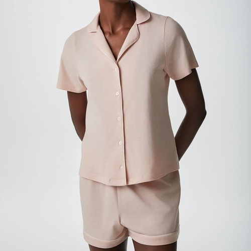 PIJAMA CURTO FEMININO COM BOTES 7CYG