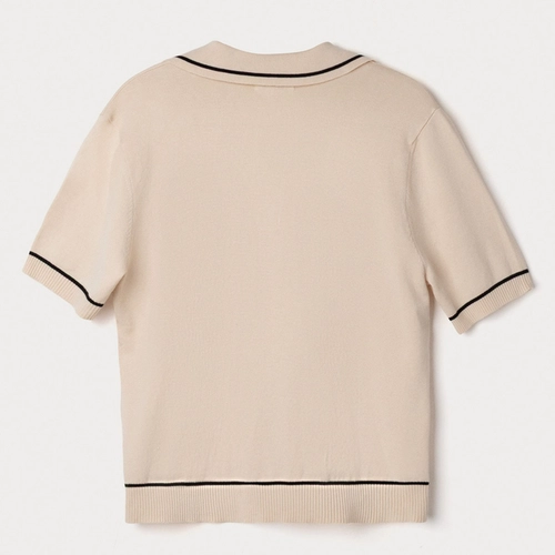 CAMISA POLO FEMININA CURTA EM TRICO LEVE K6NY