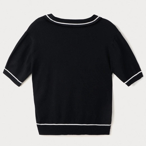 CAMISA POLO FEMININA CURTA EM TRICO LEVE K6NY