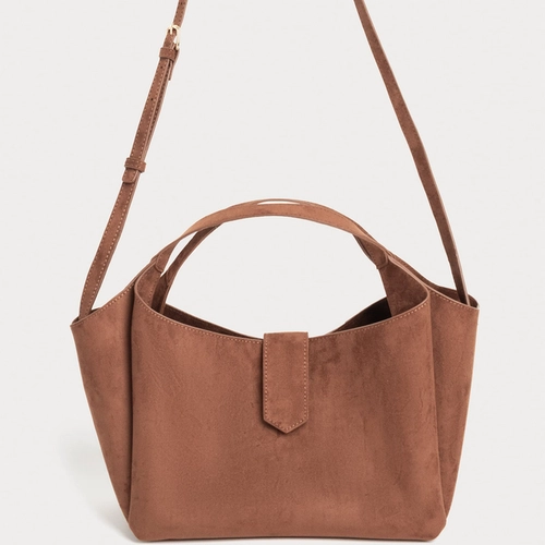 BOLSA FEMININA MEDIA EM SUEDE KMD6