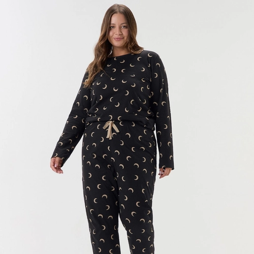 PIJAMA FEMININO MANGA LONGA COM CALCA PLUS SIZE 2020108