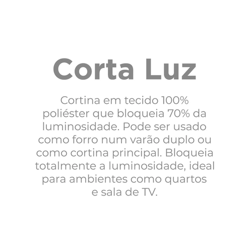 CORTINA CORTA LUZ TECIDO BLEND