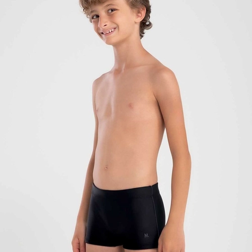 SUNGA BOXER INFANTIL LISA COM VIVO LATERAL 310.07