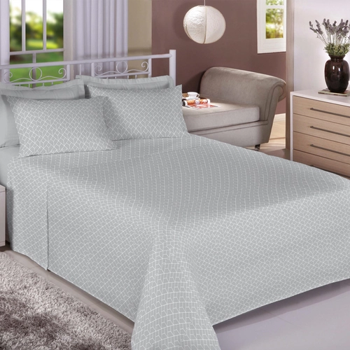 JOGO CAMA DUPLO PREMIUM 150 FIOS 100% ALGODAO