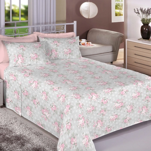 JOGO CAMA DUPLO PREMIUM 150 FIOS 100% ALGODAO