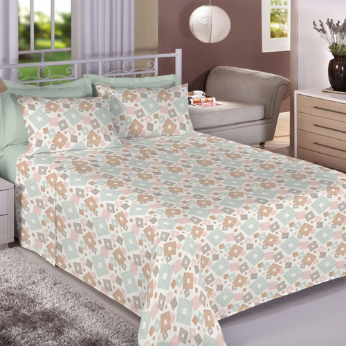 JOGO CAMA DUPLO PREMIUM 150 FIOS 100% ALGODAO