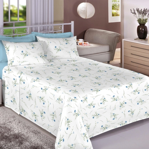 JOGO CAMA DUPLO PREMIUM 150 FIOS 100% ALGODAO