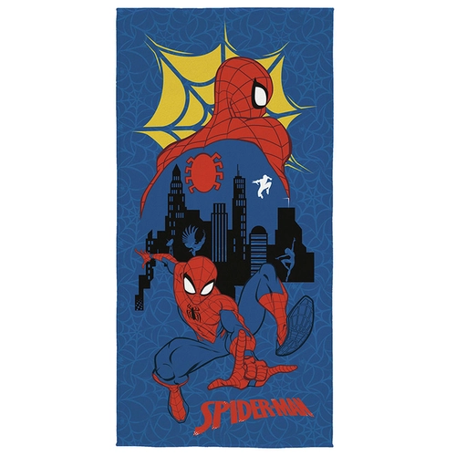 TOALHA AVELUDADA ESTAMPADA INFANTIL SPIDER MAN