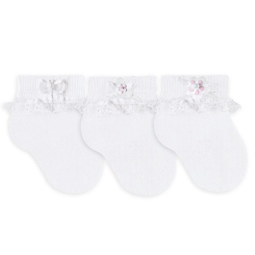 MEIA BEBE POLIAMIDA COM APLIQUE