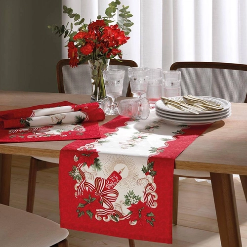 TRILHO DE MESA ATHENAS ESTAMPADO