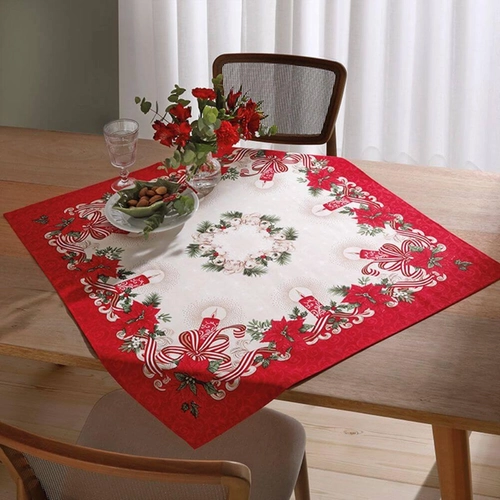 TOALHA DE MESA ATHENAS ESTAMPADO NATAL
