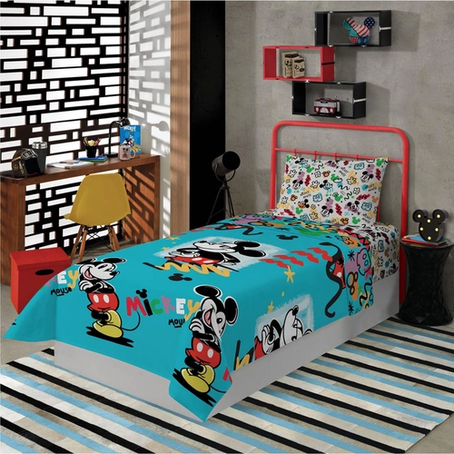 JOGO DE CAMA MICROFIBRA ESTAMPADO 2 PECAS