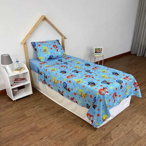 JOGO DE CAMA MICROFIBRA ESTAMPADO 2 PECAS