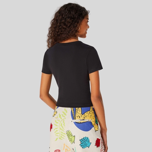 BLUSA BASICA FEMININA CROPPED EM RIBANA CANELADA 4F8L