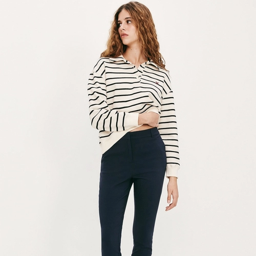 CALCA BASICA FEMININA CINTURA MEDIA EM ALFAIATARIA K0VU