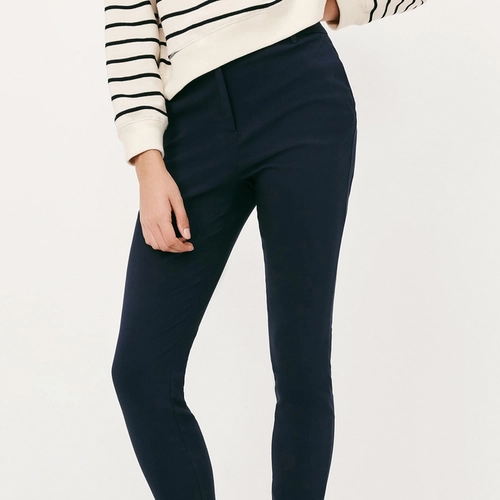 CALCA BASICA FEMININA CINTURA MEDIA EM ALFAIATARIA K0VU