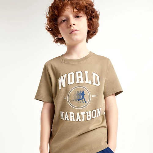 CAMISETA INFANTIL MENINO MANGA CURTA COM ESTAMPA 5CFY