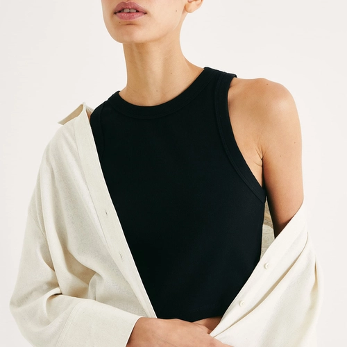 REGATA FEMININA CROPPED DECOTE HALTER EM RIBANA CANELADA 4AJ0