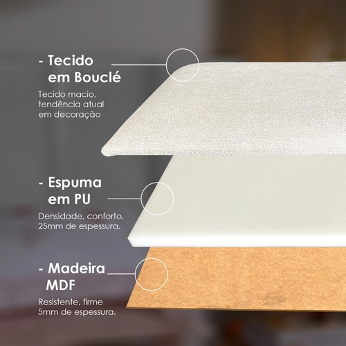 CABECEIRA MODULAR DE BOUCLE