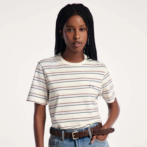 CAMISETA FEMININA MANGA CURTA LISTRADA