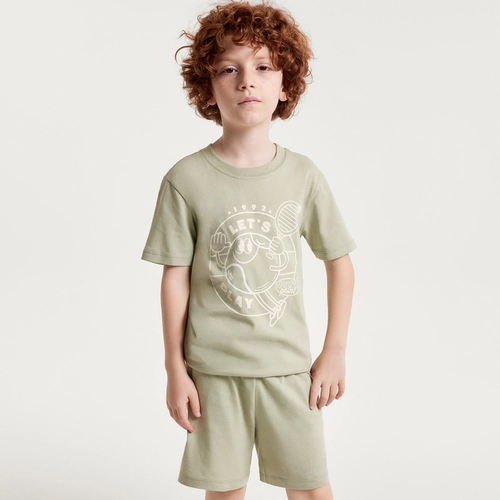PIJAMA INFANTIL MENINO CURTO COM ESTAMPA 56DX