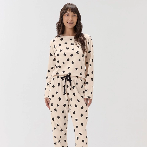 PIJAMA FEMININO MANGA LONGA COM CALCA 2011312