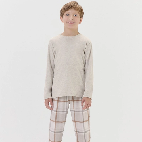 PIJAMA INFANTIL MANGA LONGA COM CALCA 2060079