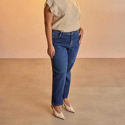 CALCA JEANS COM ELASTANO J6755