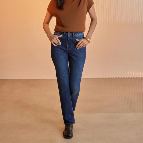 CALCA JEANS COM ELASTANO J6782