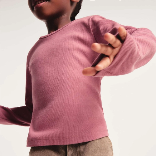 BLUSA MANGA LONGA INFANTIL MENINA EM RIBANA 5DZR